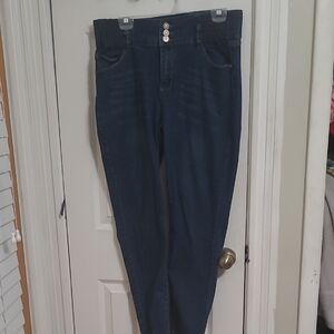 High Rise Dark Blue Women's Jeans